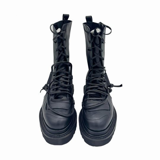 Epilog black leather booties