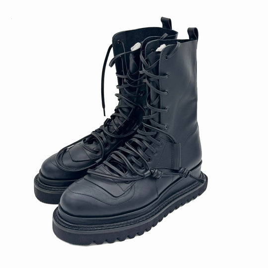 Epilog black leather booties