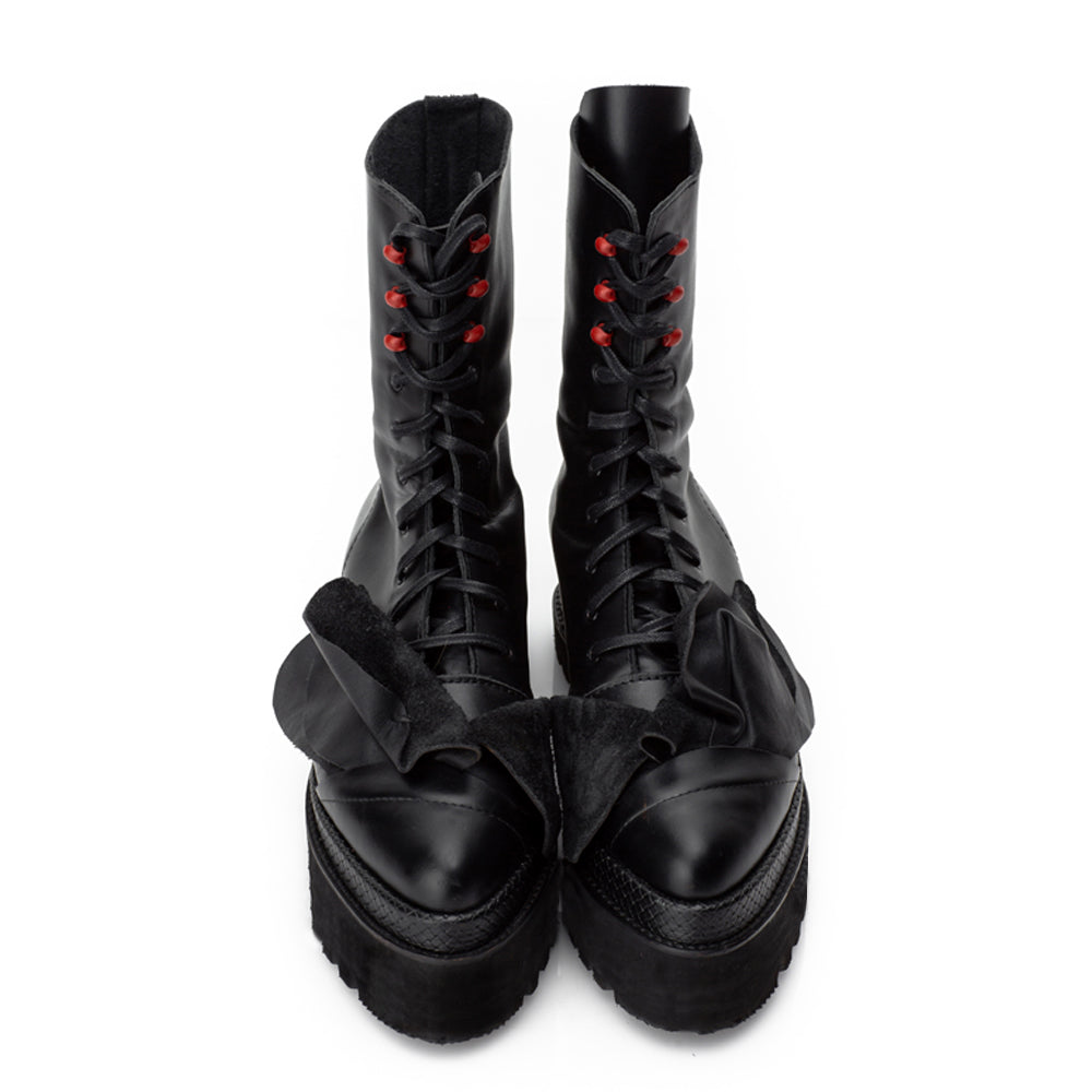 Red Dots In Bloom booties