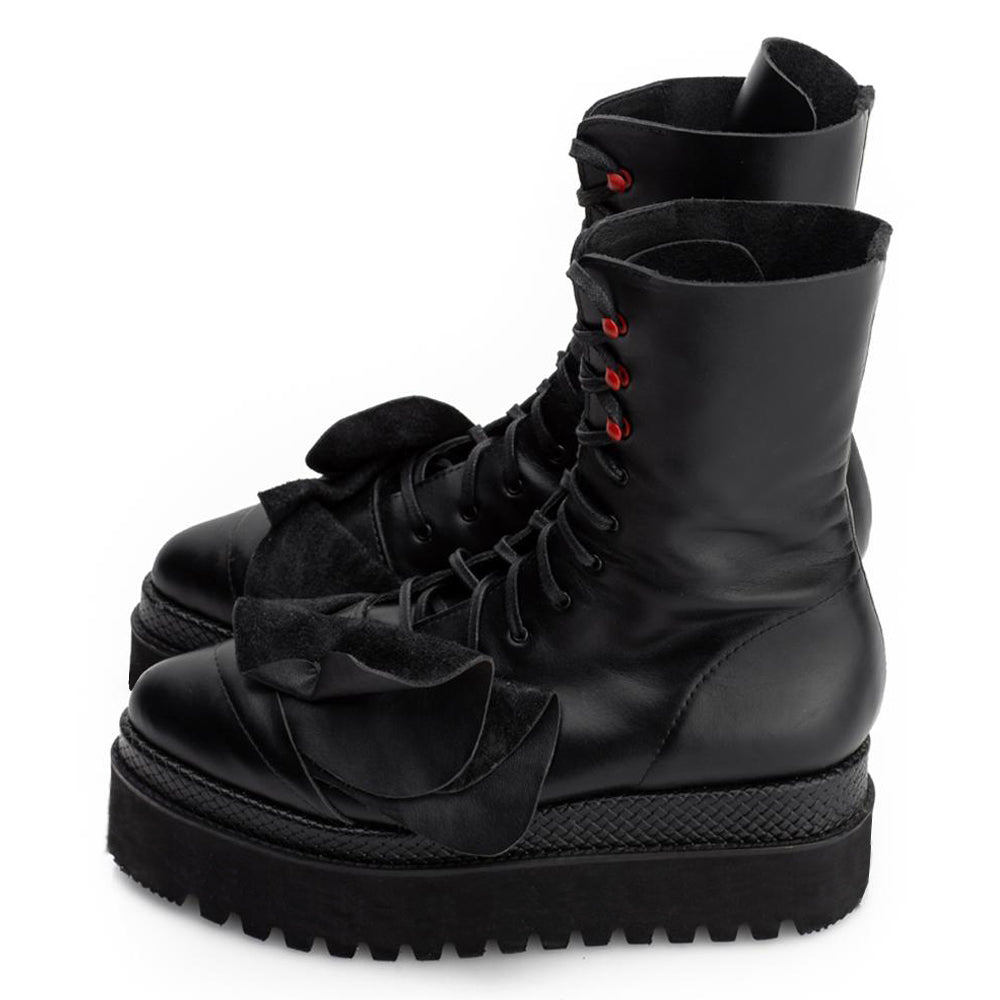 Red Dots In Bloom booties