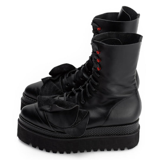 Red Dots In Bloom booties