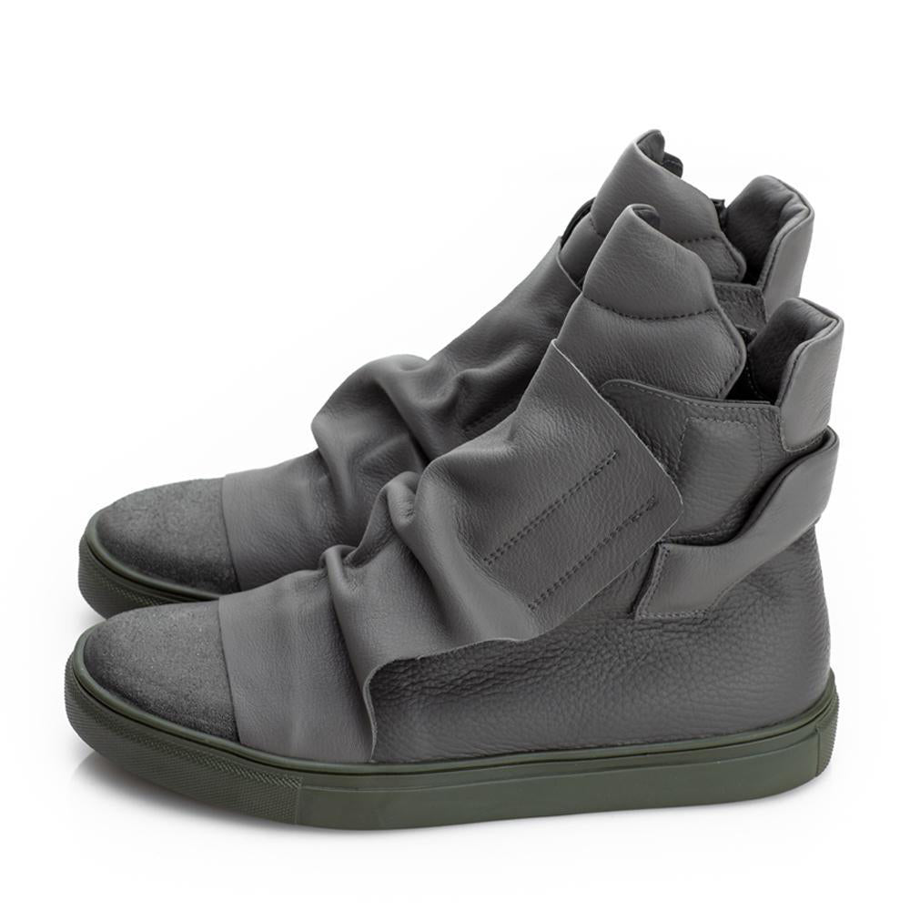 Urban Rhapsodie Grey Sneakers - khaki sole