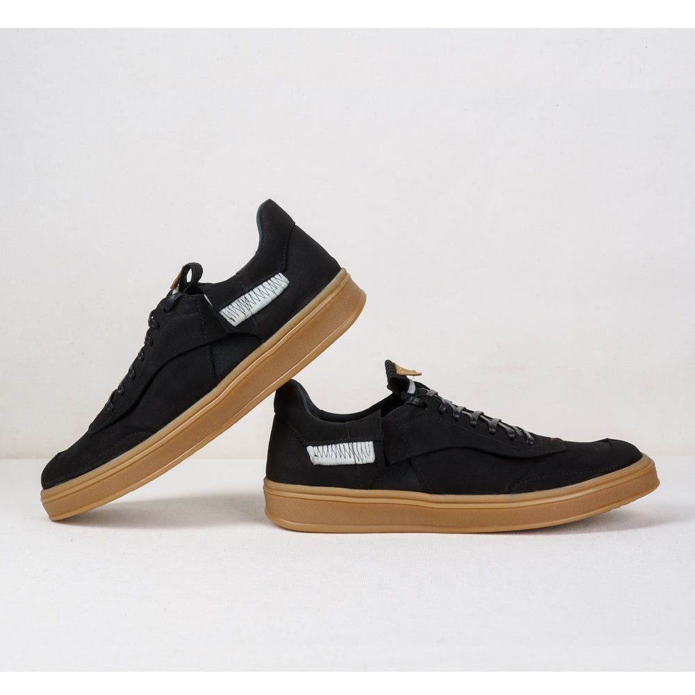 NOI 2 - Capitolul 1 - Visarea (The Two of Us - Chapter 1- Dreamin’) black nubuck low-top sneakers