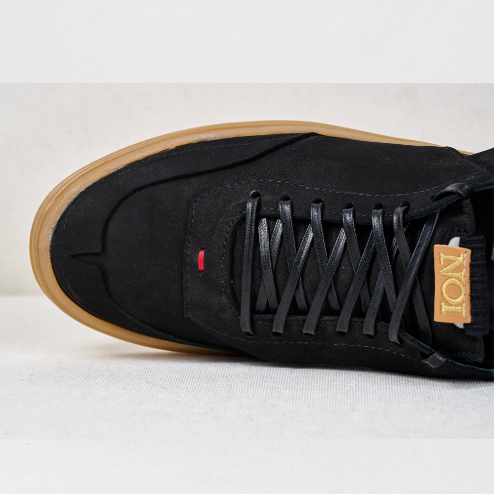 NOI 2 - Capitolul 1 - Visarea (The Two of Us - Chapter 1- Dreamin’) black nubuck low-top sneakers