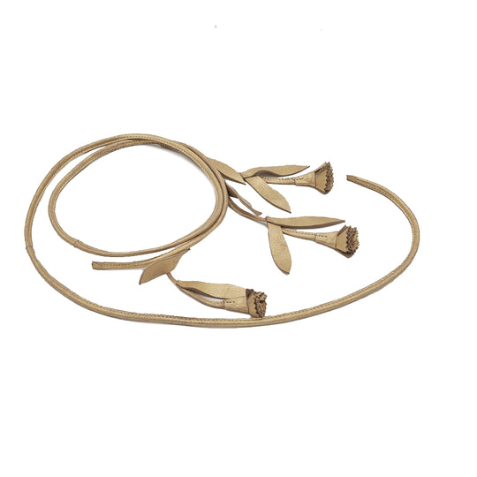 Secret Garden gold leather belt – Limited Edition