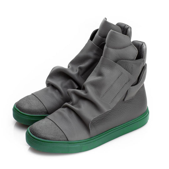 Urban Rhapsodie Grey Sneakers - green sole