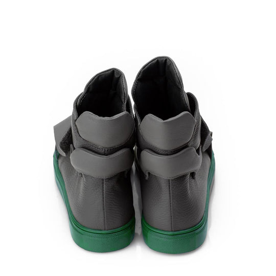Urban Rhapsodie Grey Sneakers - green sole