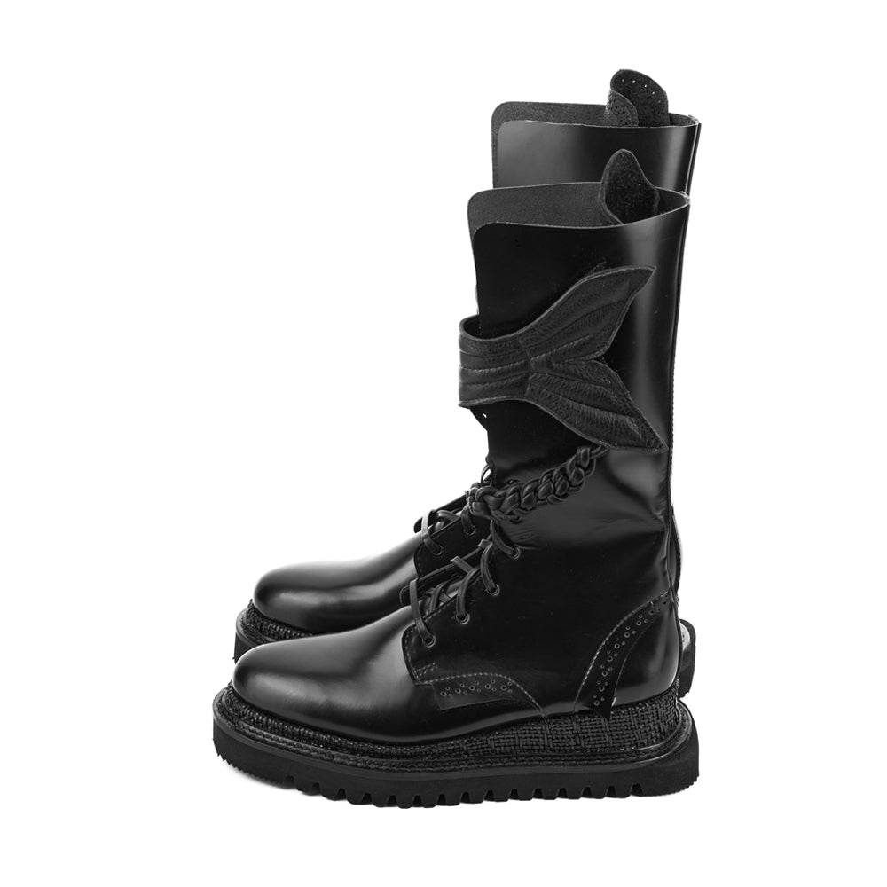 Water Spirit black leather boots