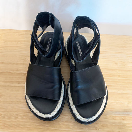Sustainable Selection- Black Tea flat sandals