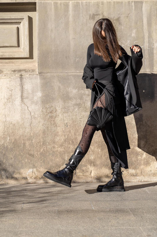 Water Spirit black leather boots