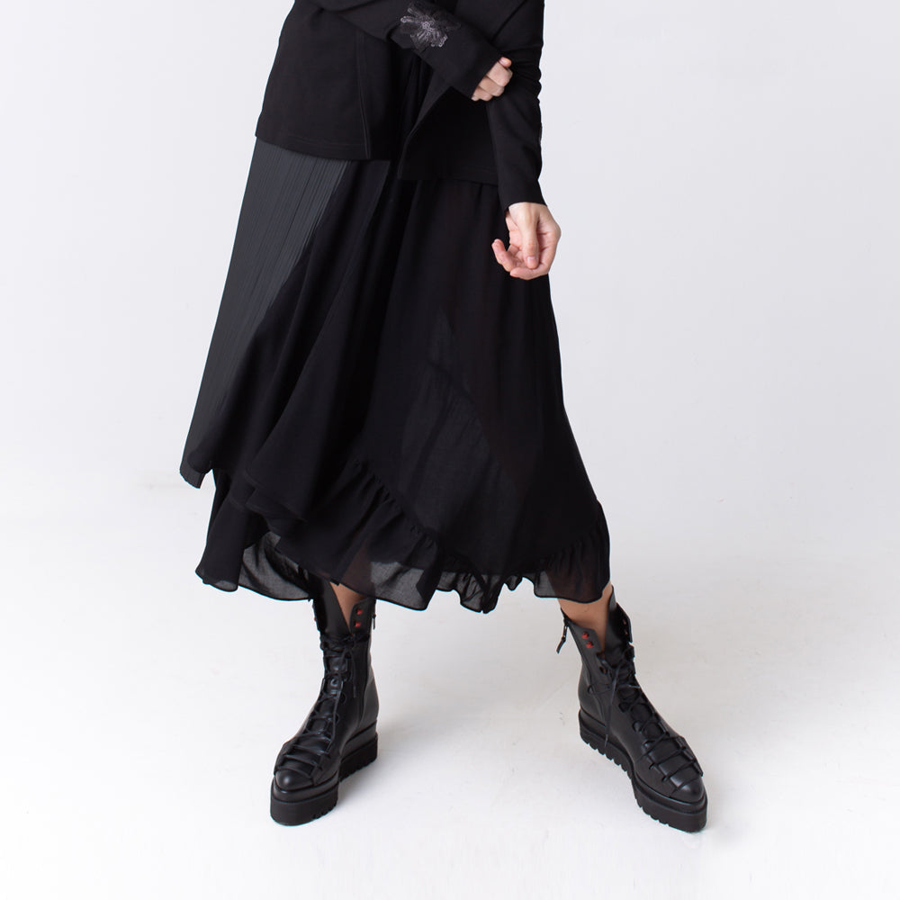Laces Affair and Red Dots combat booties