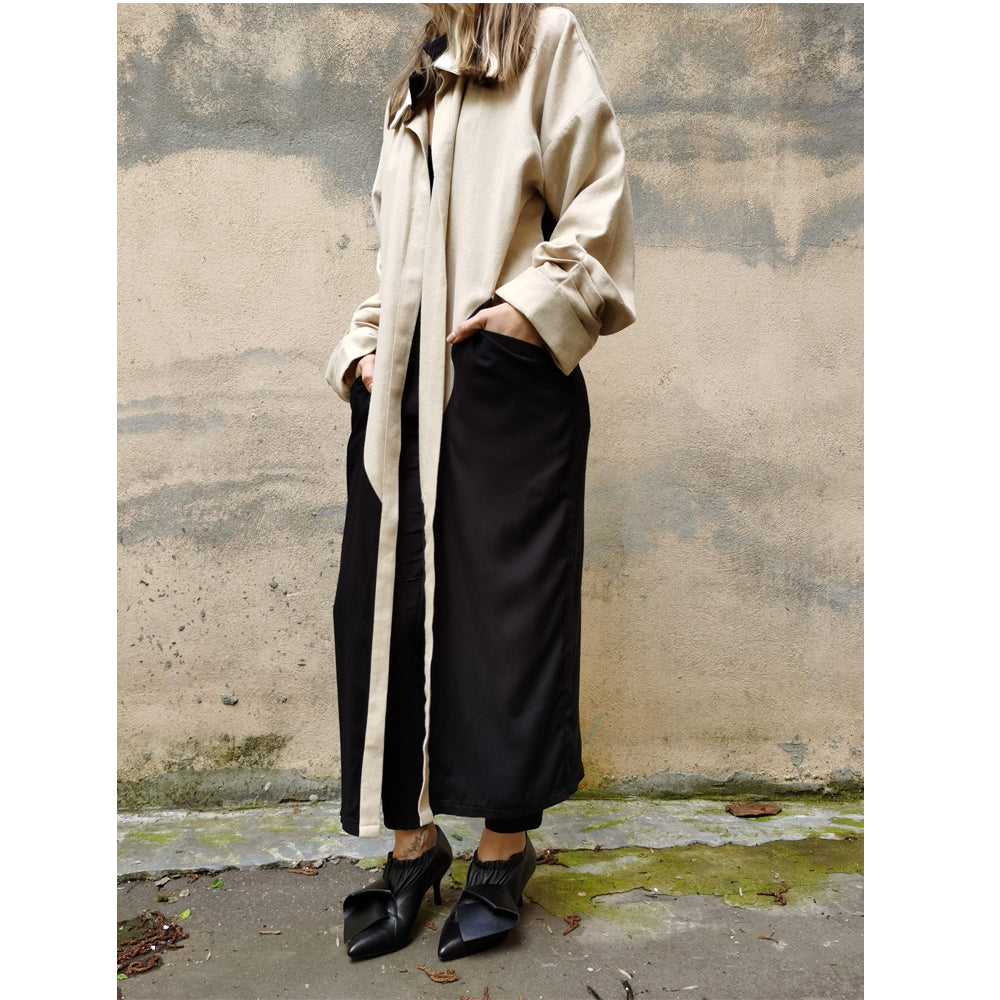 Black leather evening booties