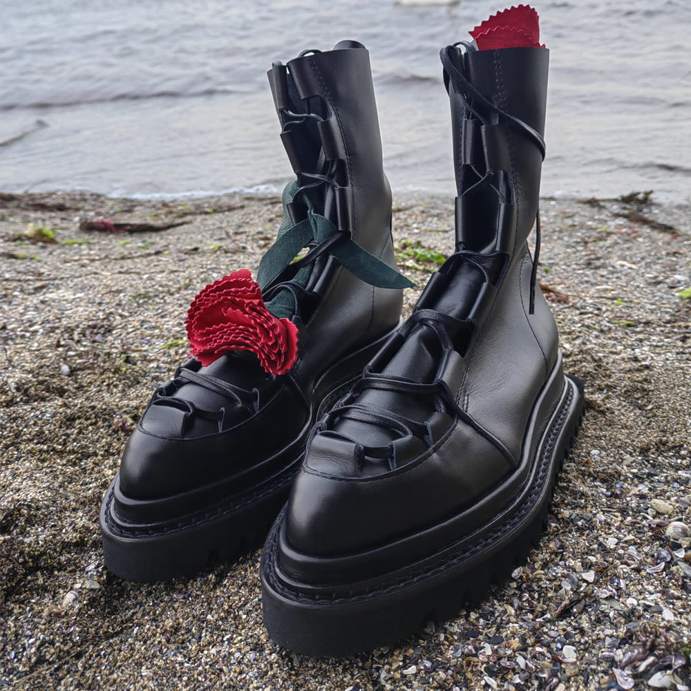 Designer summer booties