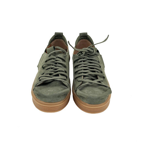 Crossroads khaki nubuck low top sneakers