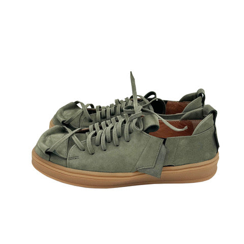 Crossroads khaki nubuck low top sneakers