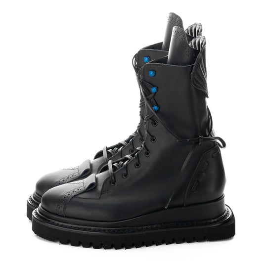 Urban style flat platform boots