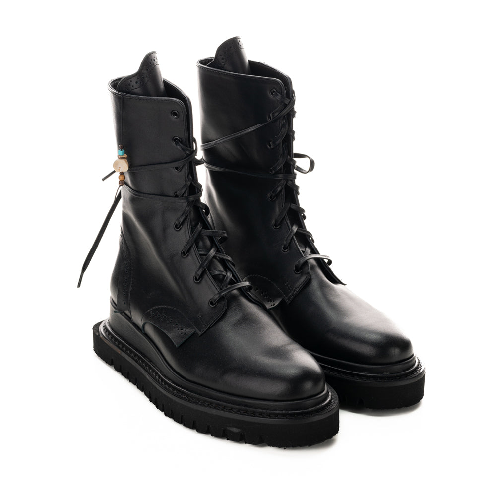 Stylish lace-up booties