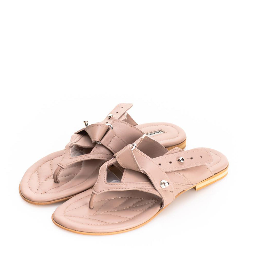 Sustainable Selection- Flip Up Beige Sandals