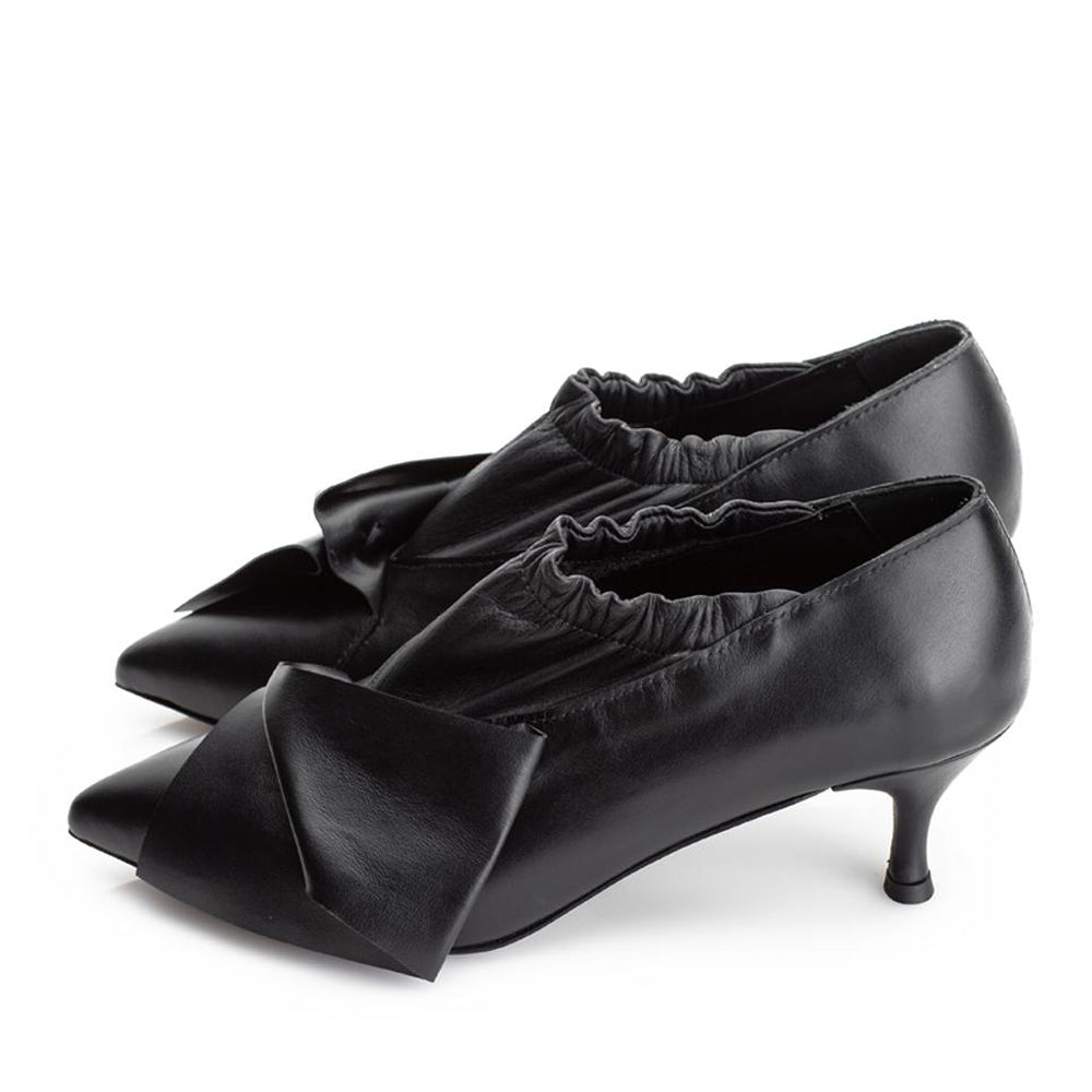 Stylish booties with natural leather