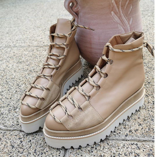 Summer Joy beige booties