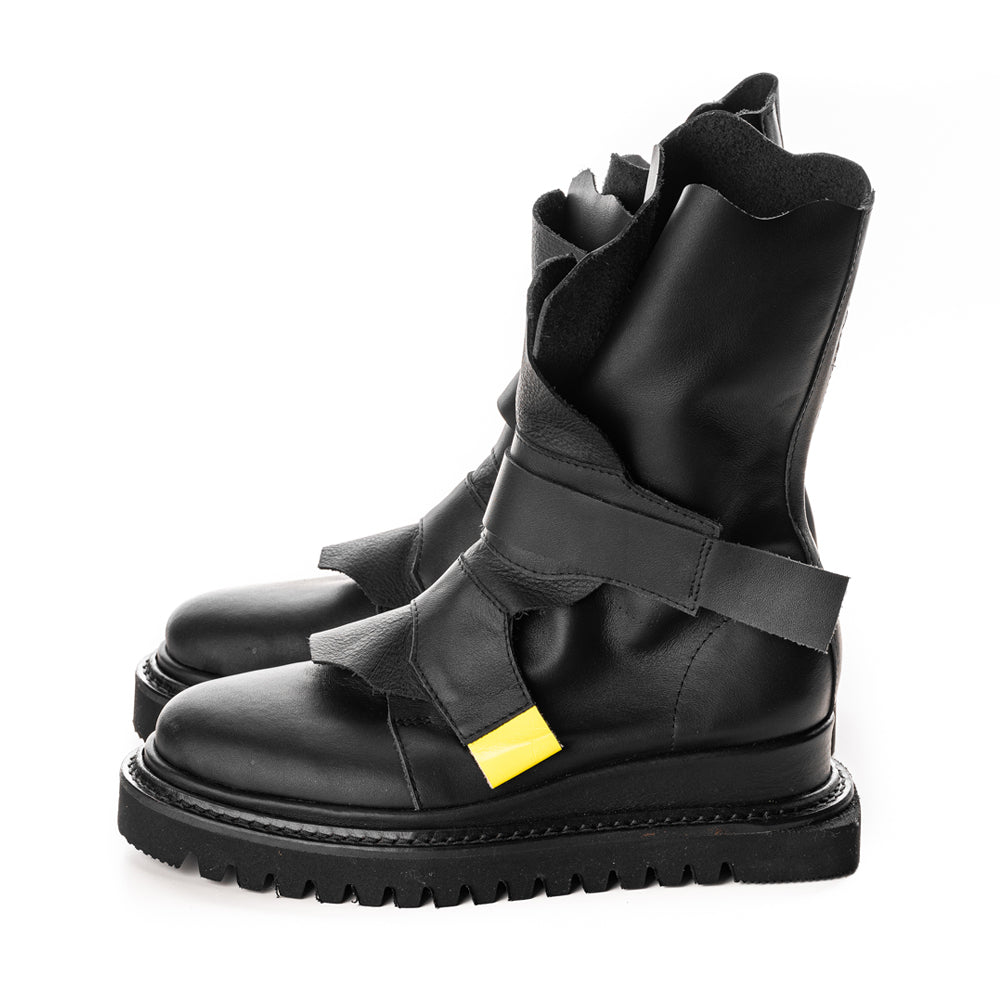 Handmade minimalist combat boots