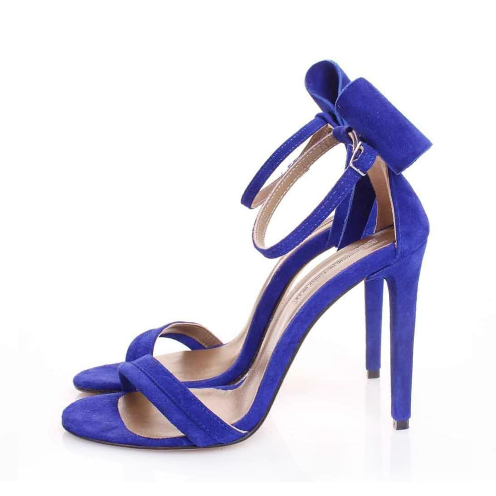 Electric Bow suede sandals