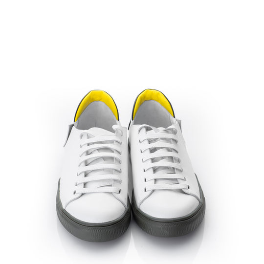Easy Go white leather sneakers