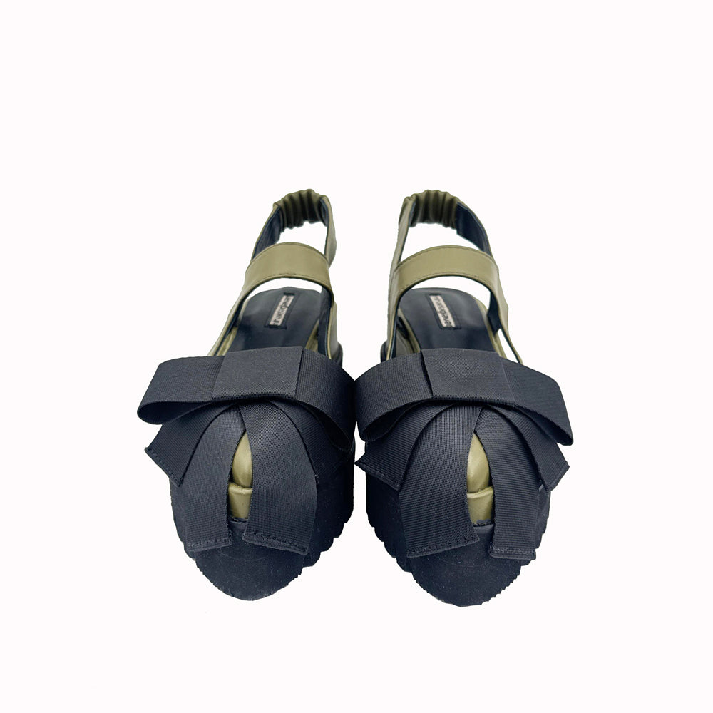 A Promise green leather shoes // Limited Edition