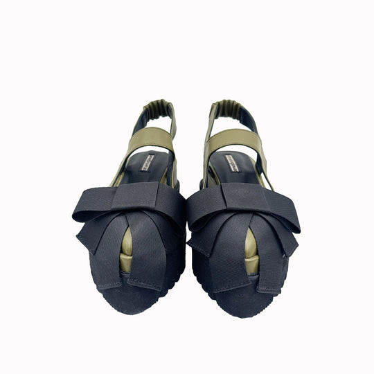 A Promise green leather shoes // Limited Edition