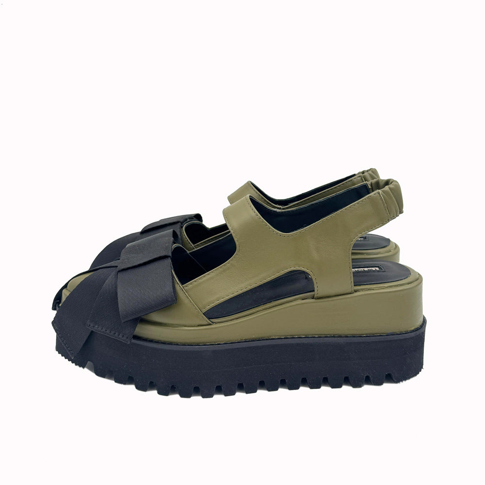 A Promise green leather shoes // Limited Edition