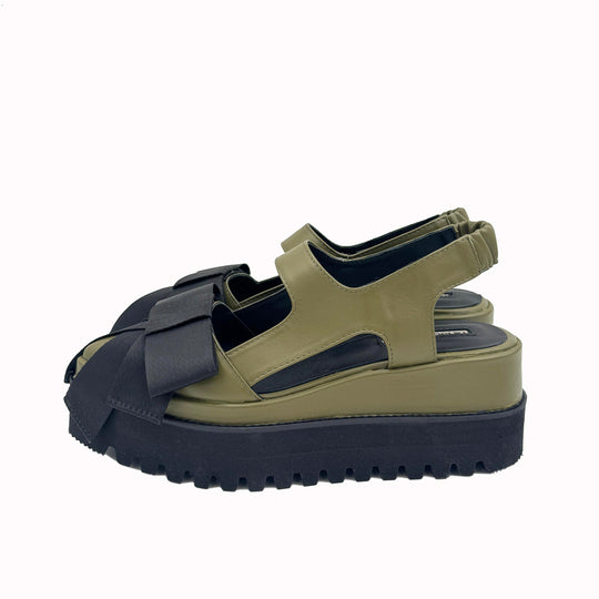 A Promise green leather shoes // Limited Edition