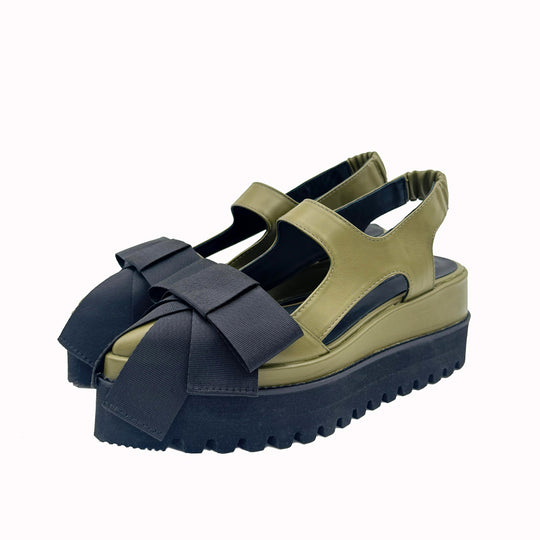 A Promise green leather shoes // Limited Edition