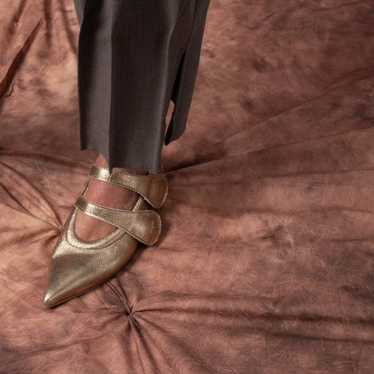 Deep Root grey structured balloon trousers