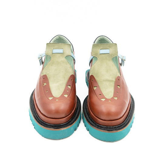 Dandy Star multicolor leather chunky shoes