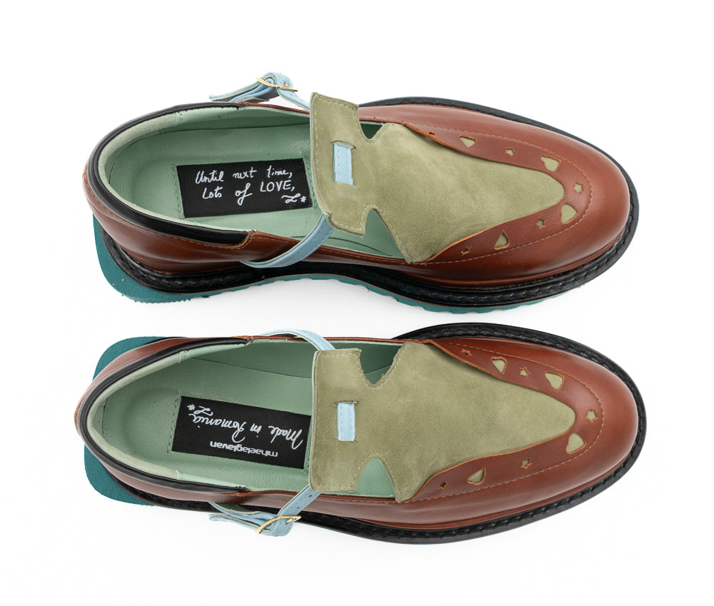Dandy Star multicolor leather chunky shoes