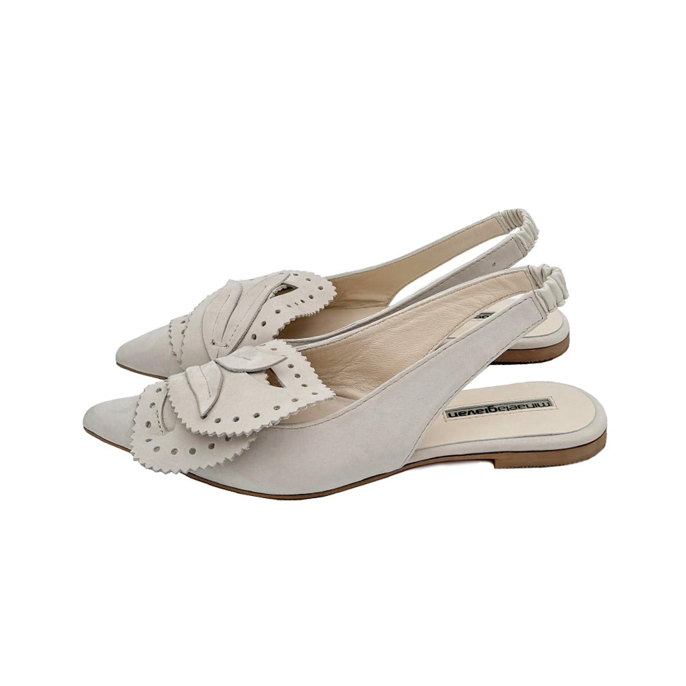 DayDream light beige nubuck ballerinas