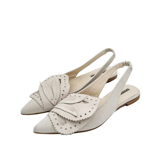 DayDream light beige nubuck ballerinas