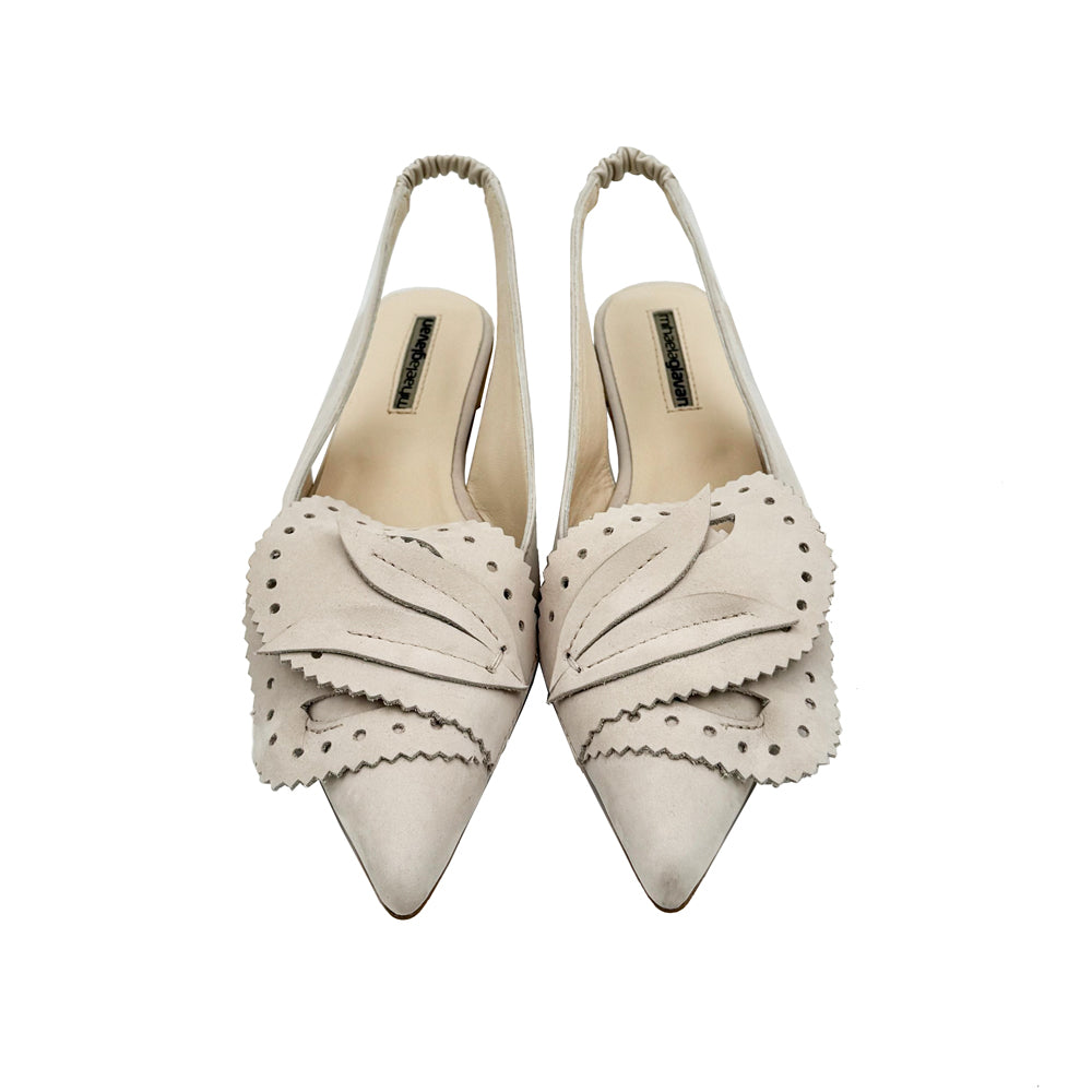 DayDream light beige nubuck ballerinas