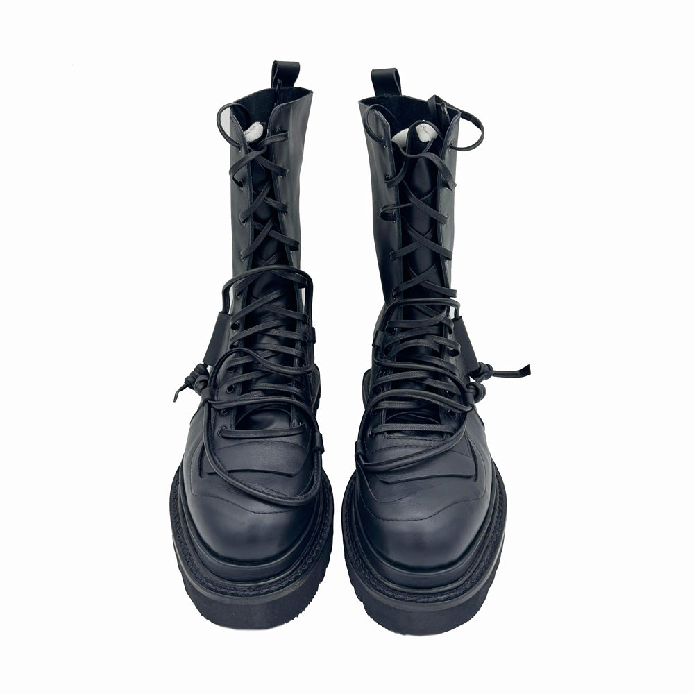 Epilog black leather booties