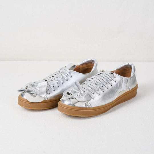 Hypnotize Us - Party Edition silver leather low-top sneakers