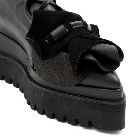 Hypnotize Me black leather booties
