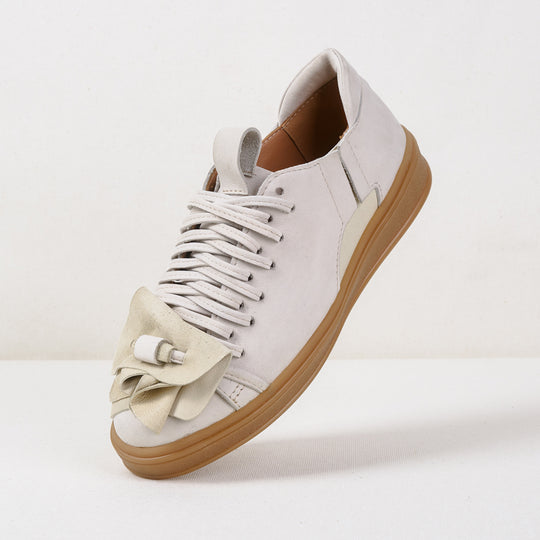 Hypnotize Us light grey nubuck low-top sneakers