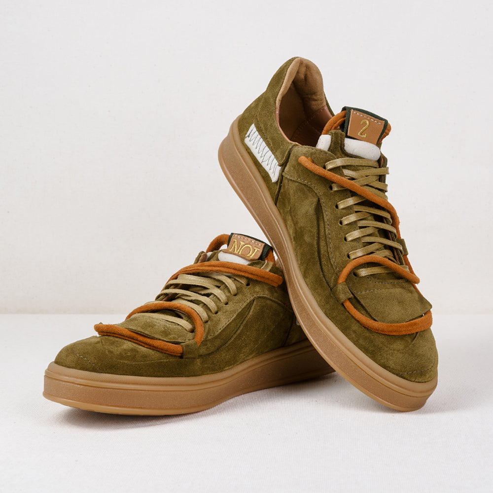 NOI 2- Epilog (The Two of Us-The Epilogue) khaki suede low-top sneakers