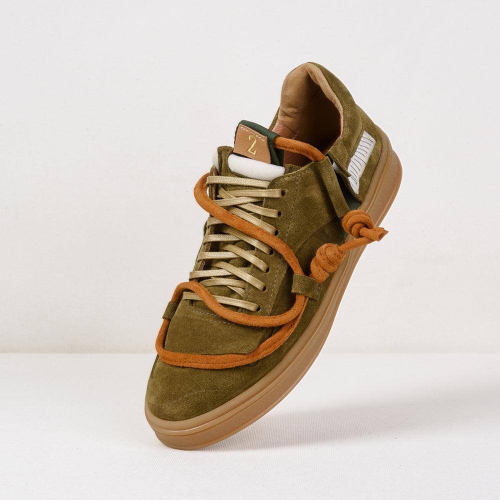 NOI 2- Epilog (The Two of Us-The Epilogue) khaki suede low-top sneakers