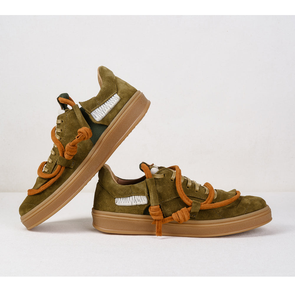 NOI 2- Epilog (The Two of Us-The Epilogue) khaki suede low-top sneakers