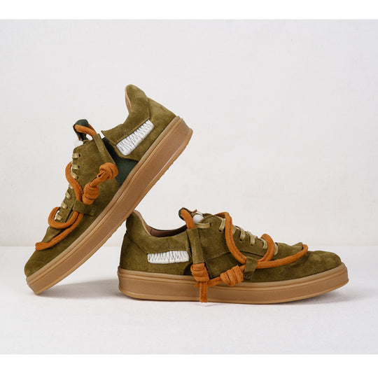 NOI 2- Epilog (The Two of Us-The Epilogue) khaki suede low-top sneakers
