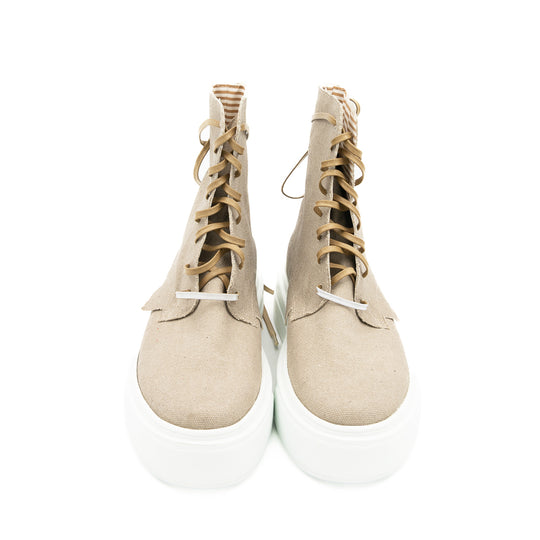 ReStep beige textile sneakers