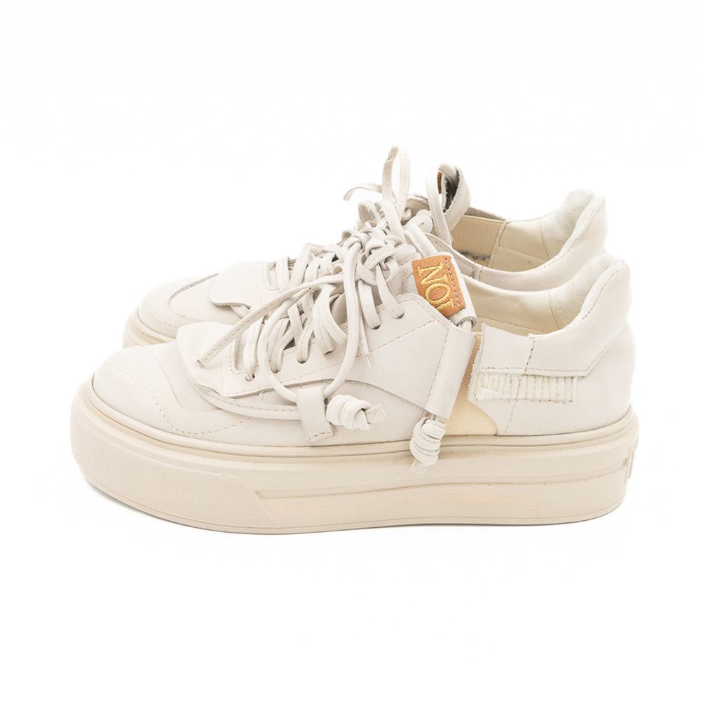 Remake of Us beige nubuck low - top sneakers