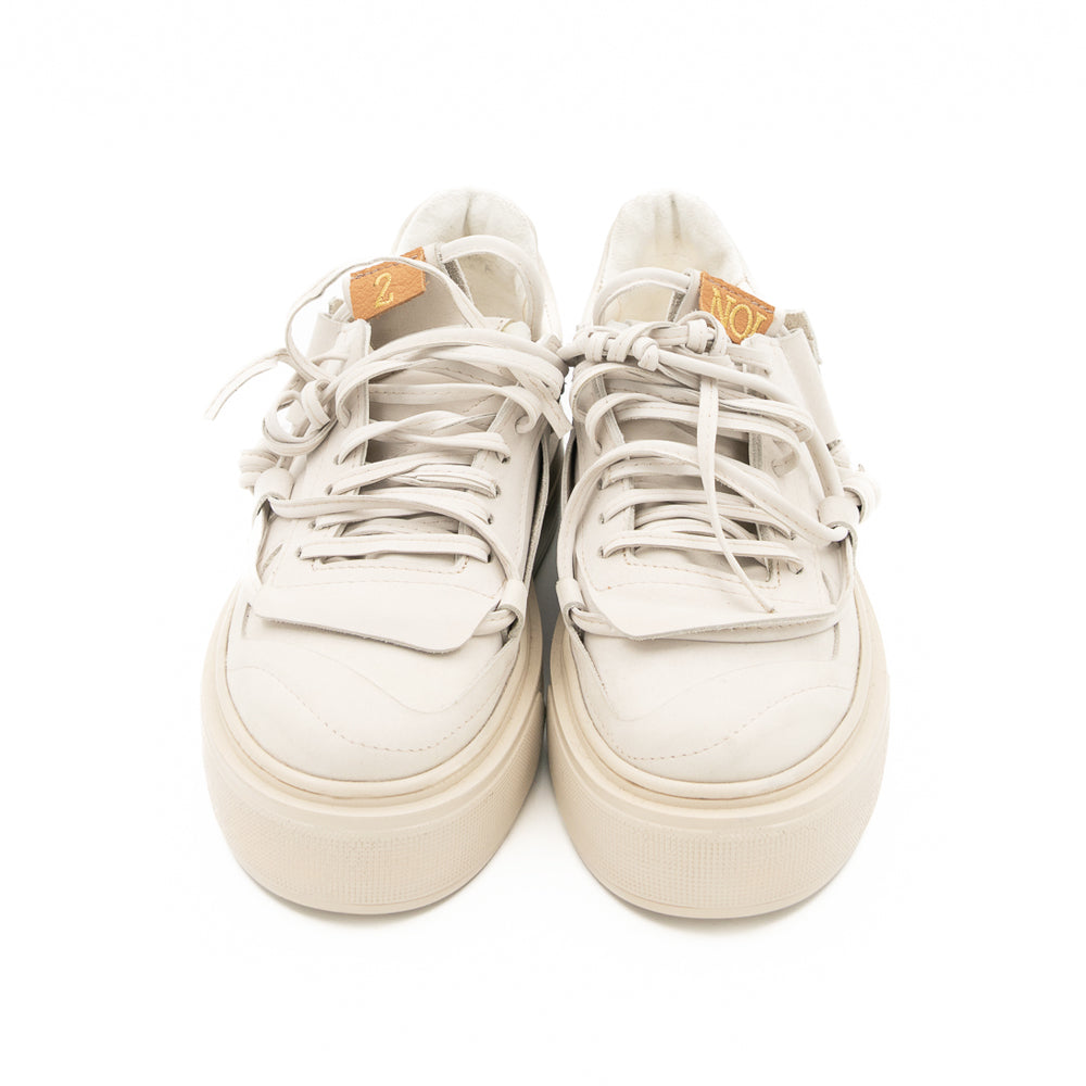 Remake of Us beige nubuck low - top sneakers