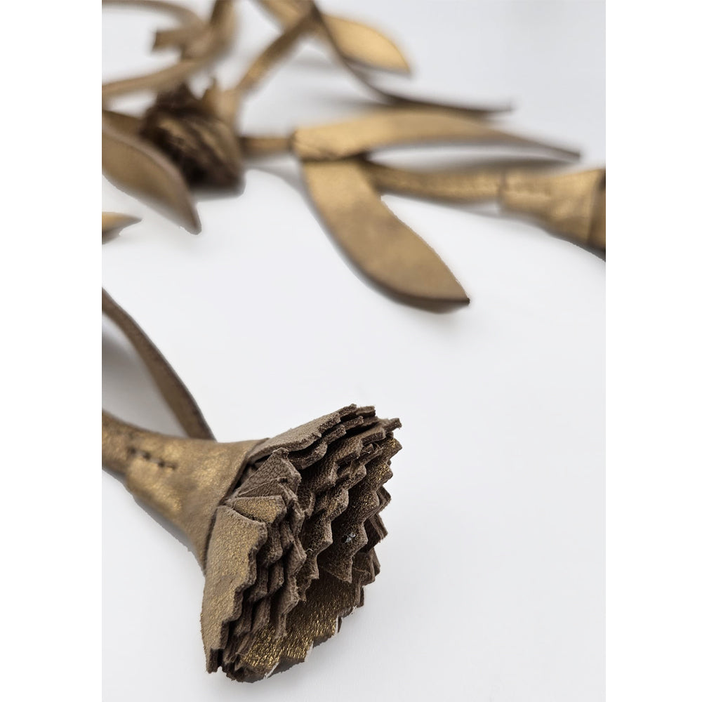 Secret Garden gold leather belt – Limited Edition